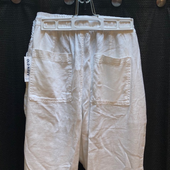 Comfy White Utility Pants - NEW - Picture 5 of 6